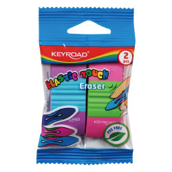 Radír, PVC mentes 2 db/bliszter Keyroad Elastic Touch vegyes színek Radír Keyroad