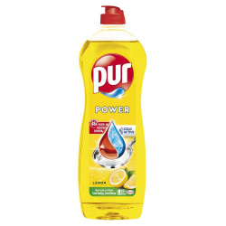 Mosogatószer 750 ml kézi Pur Power Lemon Kézi mosogatás Pur