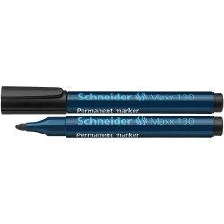 Alkoholos marker 1-3mm, kerek végű Schneider Maxx 130 fekete Permanent marker Schneider