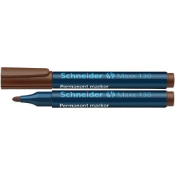 Alkoholos marker 1-3mm, kerek végű Schneider Maxx 130 barna Permanent marker Schneider