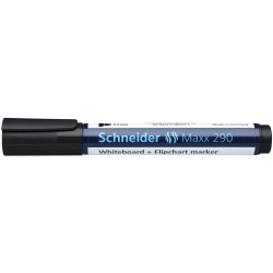 Tábla- és flipchart marker 2-3mm, kerek végű Schneider Maxx 290 fekete Táblamarker Schneider