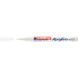 Akril marker 1-2mm, Edding 5300 fehér Dekormarker EDDING
