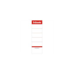 Cserecímke iratrendezőhöz, kétoldalas 50x158mm, Esselte fehér 10 db/csom Iratrendező Esselte