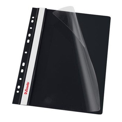 Gyorsfűző lefűzhető A4, PP 10 db/csomag, Esselte Vivida fekete