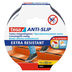 Csúszásgátló szalag 25mmx5 m Tesa fekete Csúszásgátló szalag Tesa