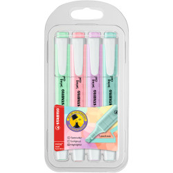 Szövegkiemelő 1-4mm, vágott hegy 4 db-os Stabilo Swing cool pastel 275/4 Szövegkiemelő Stabilo