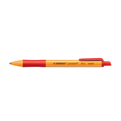 Golyóstoll nyomógombos 0,5mm, Stabilo pointball 6030/40, írásszín piros Golyóstoll Stabilo