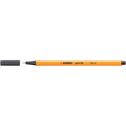 Rostirón, tűfilc 0,4mm, STABILO Point 88 mélyszürke Tűfilc Stabilo