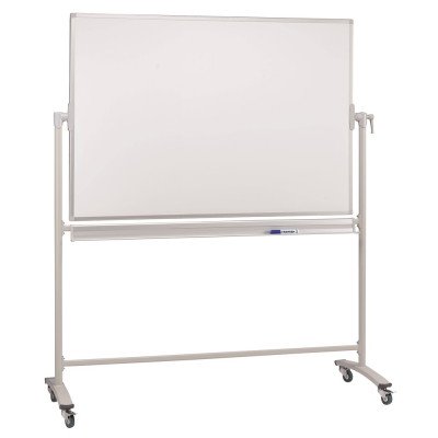 Fehértábla forgatható kétoldalas mágneses 90x120cm,  STC201 Franken