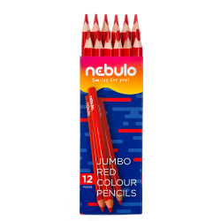 Színes ceruza, jumbo háromszög, Nebulo piros Színesceruza Nebulo