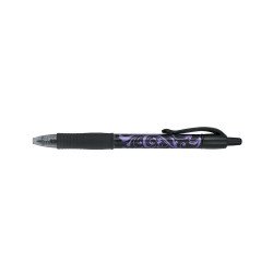 Zseléstoll 0,7mm, nyomógombos Pilot G-2 Victoria medium tip, írásszín lila Zselés toll Pilot