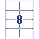 Etikett címke, 99,1 x67,7mm, ultra ellenálló 8 címke/ív, 10 ív/doboz, Avery fehér