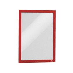 Infókeret A4, Durable Duraframe® piros Bemutatótábla, mágneses info keret Durable