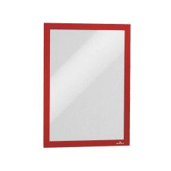 Infókeret A4, Durable Duraframe® piros Bemutatótábla, mágneses info keret Durable