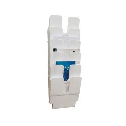 Prospektustartó A4, Durable Flexiplus 6 db/csomag, fehér Vizuál, irányító tábla Durable