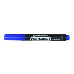 Alkoholos marker 2,5mm, kerek hegyű, Centropen 8566, kék Permanent marker Centropen