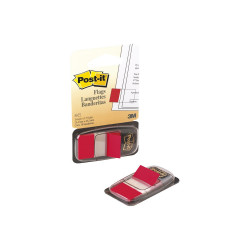 Jelölőcímke 25,4x43,2mm, 50lap, műanyag, 3M 680-1 piros Jelölőcímke 3M