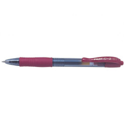 Zseléstoll 0,7mm, nyomógombos Pilot G-2, írásszín piros Zselés toll Pilot