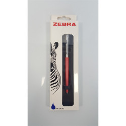 Golyóstoll nyomógombos 0,7mm, dobozban lazac test, Zebra 901, írásszín kék Golyóstoll Zebra