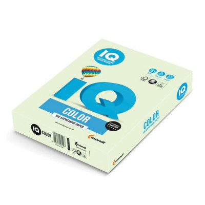 Másolópapír, színes, A4, 160g. IQ Color GN27 250ív/csomag, pasztel zöld Másolópapír, színes, A4, 160g. IQ Color GN27 250ív/csomag, pasztel zöld