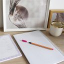 Rostirón, tűfilc vízbázisú, 0,5mm, hatszögletű test, Bluering® pink