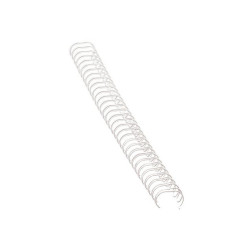 Fém spirál 3:1, 8mm, 36-50lap, Fellowes® 100 db/doboz, fehér Kötészeti kellék Fellowes