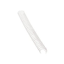 Fém spirál 3:1, 8mm, 36-50lap, Fellowes® 100 db/doboz, fehér Kötészeti kellék Fellowes