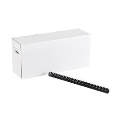 Spirál műanyag 19mm, 50 db/doboz, Bluering®, fekete Kötészeti kellék Bluering