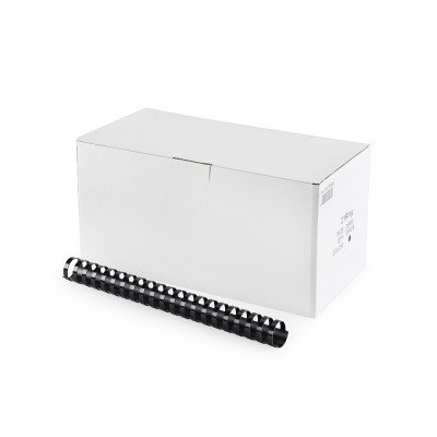 Spirál műanyag 28mm, 50 db/doboz, Bluering®, fekete Spirál műanyag 28mm, 50 db/doboz, Bluering®, fekete