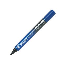 Alkoholos marker 1mm, kerek hegyű,   Pilot 100 kék Permanent marker Pilot