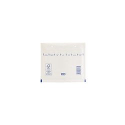Légpárnás tasak CD szilikon külső méret 200x175mm, belső méret 180x165mm, Bluering® fehér Légpárnás tasak Bluering