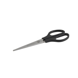 Olló 17cm, műanyag fekete nyél hegyes penge Bluering® Ollók, kések Bluering