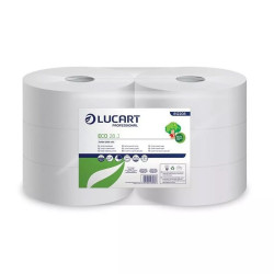 Toalettpapír 2 rétegű közületi átmérő: 28 cm 6 tekercs/karton 28 J EcoLucart_812208 fehérített Toalettpapírok Lucart