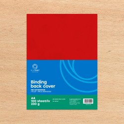 Hátlap, A4, 230 g. bőrhatású 100 db/csomag, Bluering® piros Kötészeti kellék Bluering