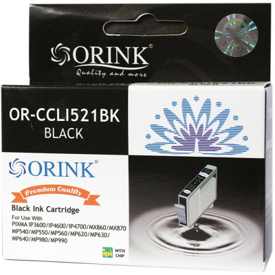 Canon CLI521 tintapatron black ORINK Canon CLI521 tintapatron black ORINK