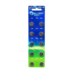 Gombelem LR54 (LR1130, AG10) Bluering® Elem, akkumulátor, töltő Bluering