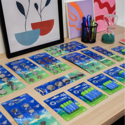 Elem 9V-os 6LR61 tartós alkáli Bluering® Elem, akkumulátor, töltő Bluering