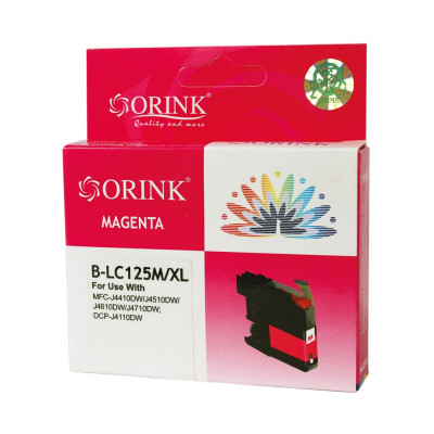 Brother LC125XL tintapatron magenta ORINK Brother LC125XL tintapatron magenta ORINK