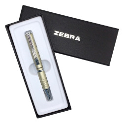Golyóstoll metál pezsgő test, Zebra SLF1, írásszín kék Golyóstoll Zebra
