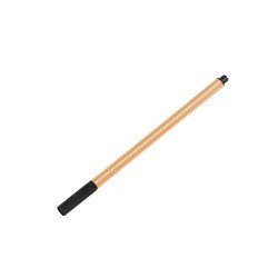 Rostirón, tűfilc vízbázisú, 0,5mm, hatszögletű test, Bluering® fekete Tűfilc Bluering