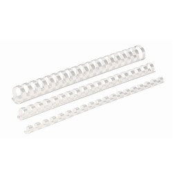 Spirál műanyag, 8mm, 21-40lap, 100 db/doboz, Fellowes® fehér Kötészeti kellék Fellowes