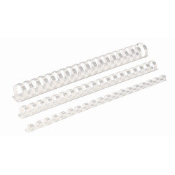 Spirál műanyag, 19mm, 121-150lap, 100 db/doboz, Fellowes® fehér Kötészeti kellék Fellowes