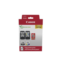 Canon PG510/511 tintapatron multipack + 50lap GP501 10x15 fényes fotópapír ORIGINAL Tintapatron original Canon