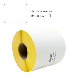 Etikett címke thermo, 152,4 x 101,6mm, tekercses, 400 címke/tekercs Bluering fehér Etikett - címke Bluering