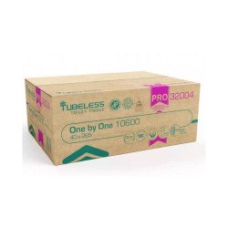 Toalettpapír 2 rétegű V hajtogatású 265 lap/csomag 40 csomag/karton Tubeless hófehér Toalettpapírok Tubeless