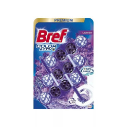 WC illatosító golyós 3 x 50 g Color Aktiv Bref Lavender Toalett tisztító, WC illatosító Bref