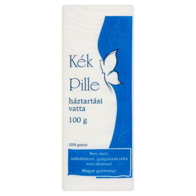 Vatta 100 g 100 % pamut Kék Pille Vatta 100 g 100 % pamut Kék Pille