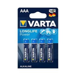 Elem AAA mikro LR03 Industrial 4 db/csomag, Varta Elem, akkumulátor, töltő Varta
