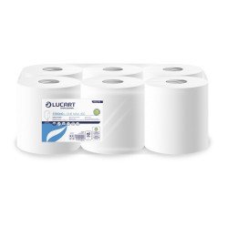 Kéztörlő 2 rétegű laponkénti átmérő: 18 cm 460 lap 6 tekercs/karton Strong L-One Maxi 450 Lucart _852275U fehér Papírtörlők Lucart