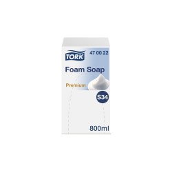 Habszappan utántöltő 800 ml Premium S34 Tork_470022 fehér Habszappanok TORK